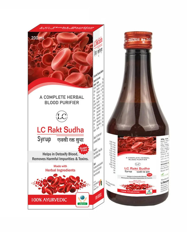 LC RAKT SUDHA SYRUP Life Care Ayurvedic
