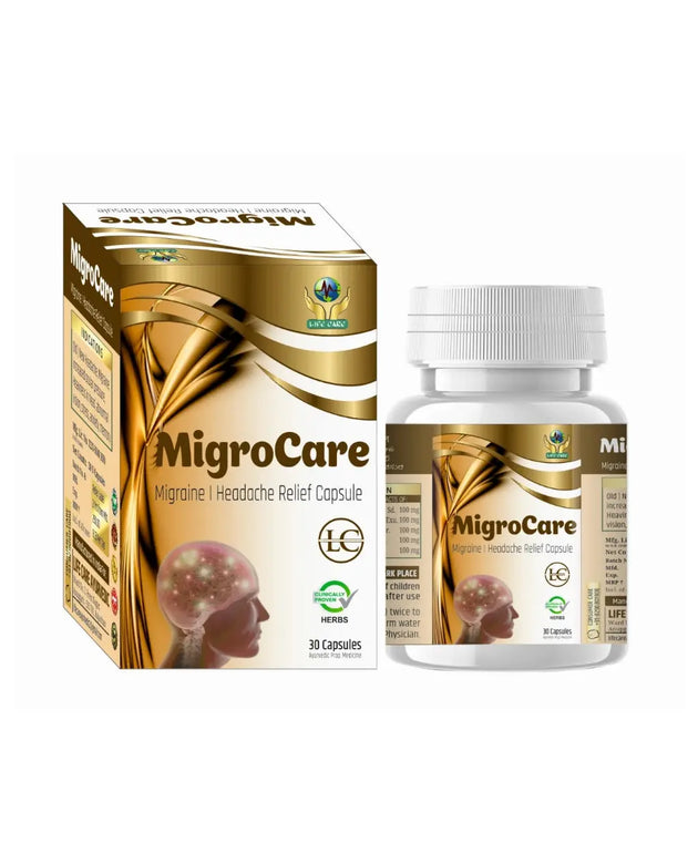 MIGROCARE MIGRAINE RELIEF CAPSULE Life Care Ayurvedic