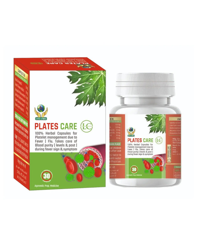 PLATES CARE CAPSULE Life Care Ayurvedic