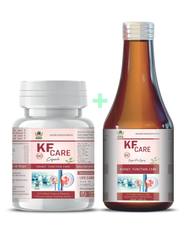 KF Care Ayurvedic Kidney Health Combo (Syrup + Capsules) Lifecare Ayurvedic