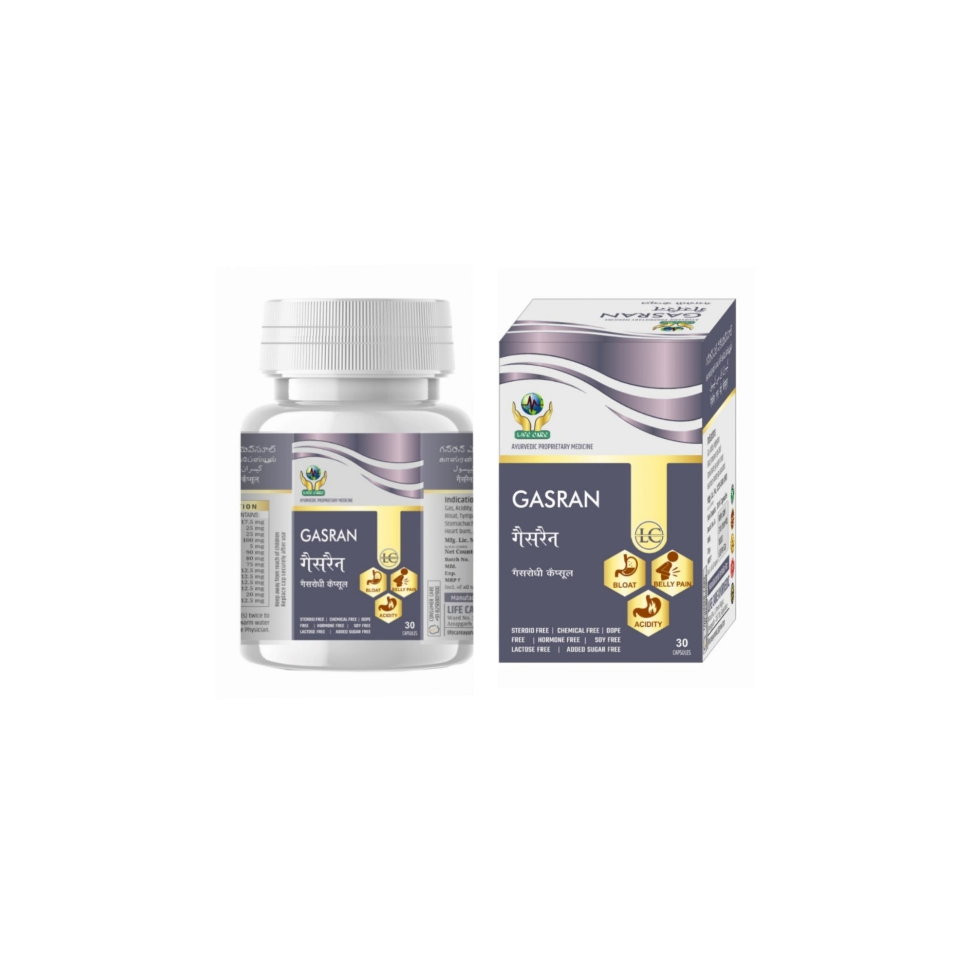 GASRAN CAPSULE Life Care Ayurvedic