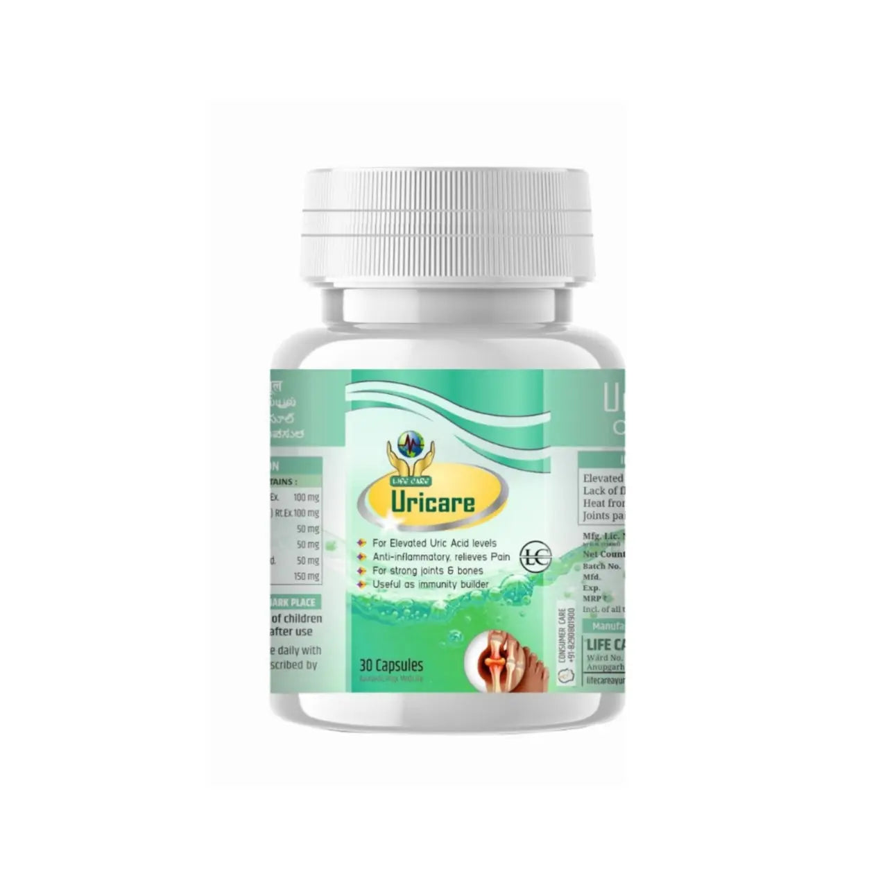 URICARE CAPSULE Life Care Ayurvedic