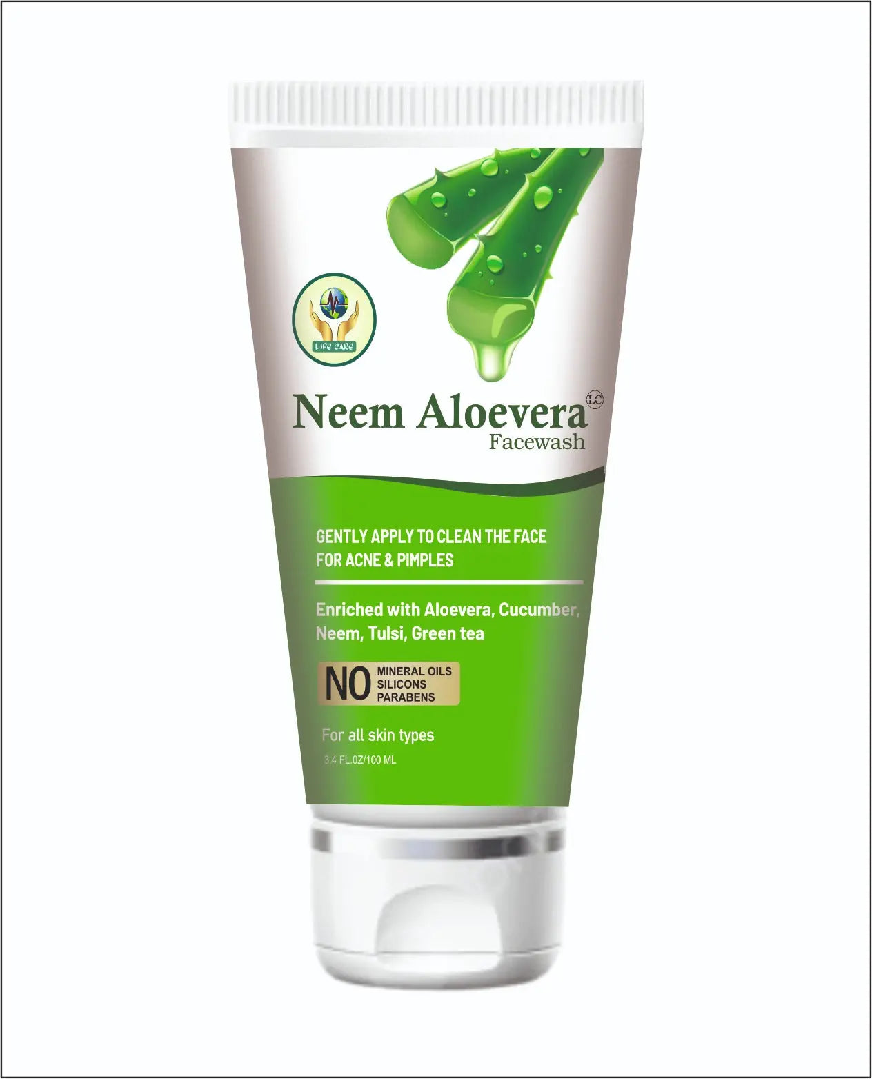 NEEM ALOEVERA  FACEWASH Life Care Ayurvedic