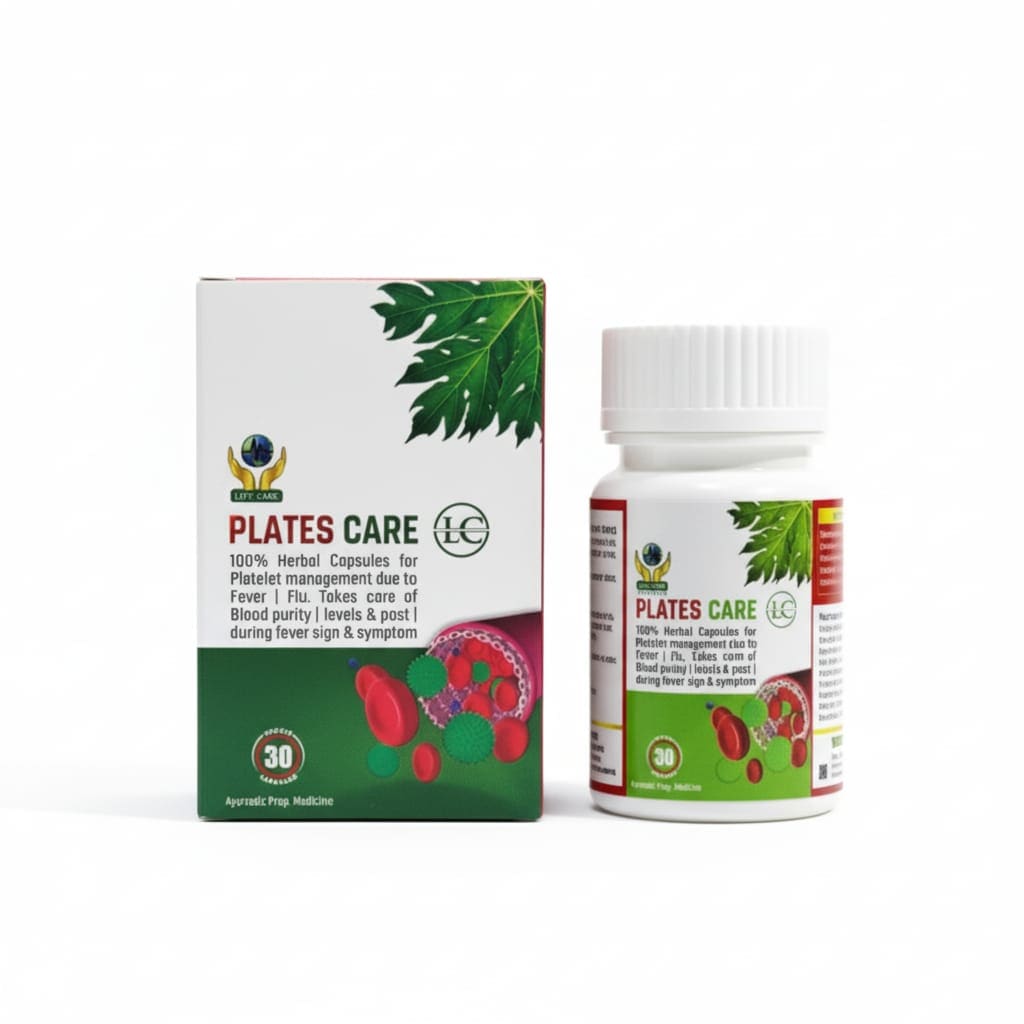 PLATES CARE CAPSULE plate care Life Care Ayurvedic
