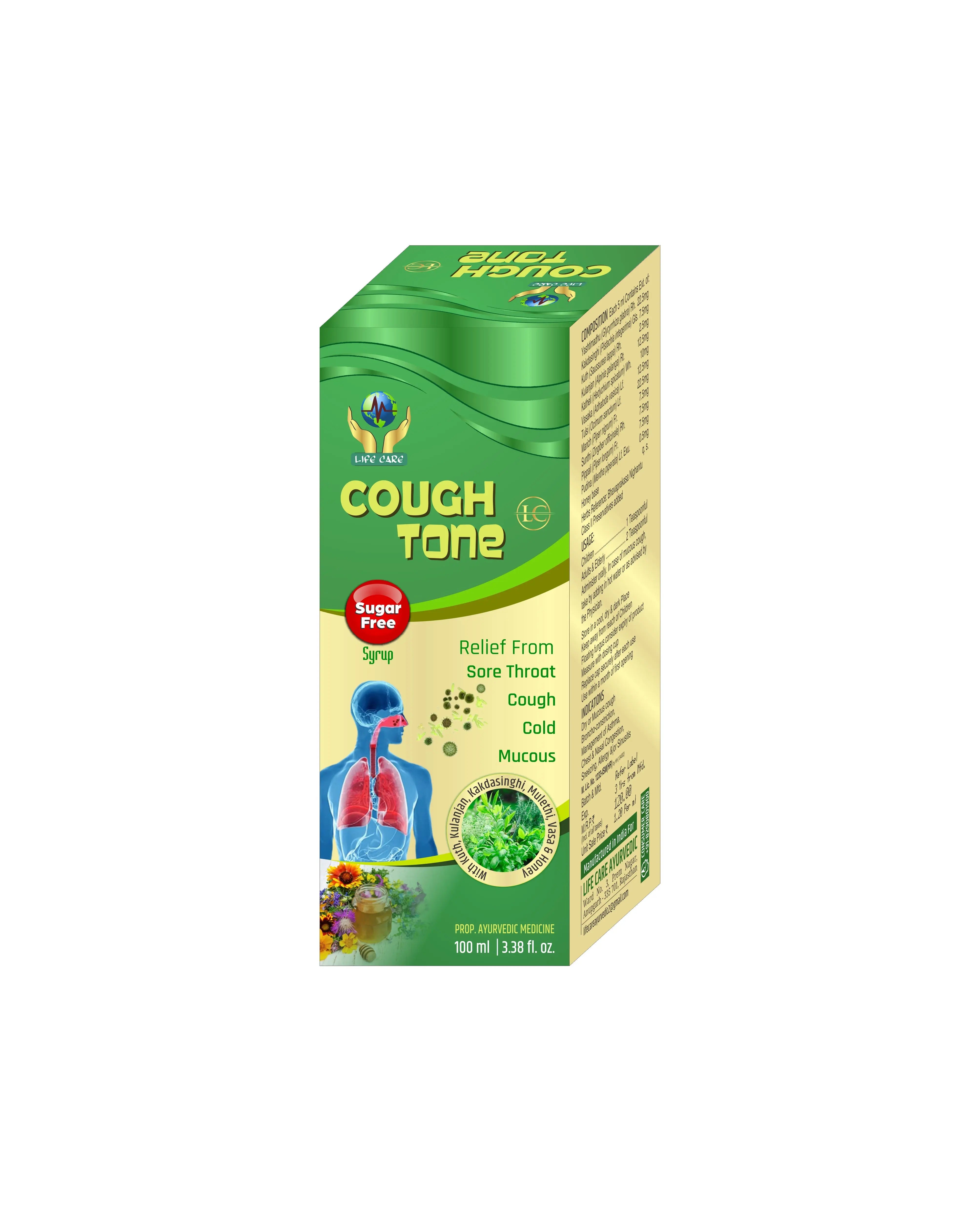 COUGH TONE SYRUP Life Care Ayurvedic