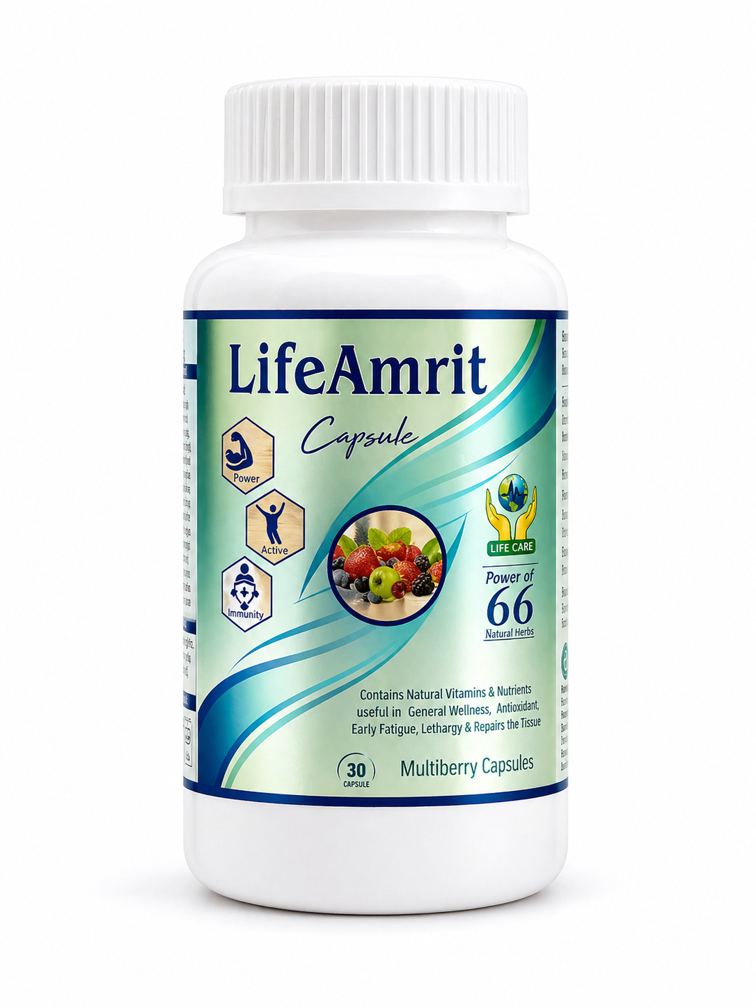LifeAmrit Vitamins & Minerals Capsule | Ayurvedic Multivitamin for Energy, Strength & Immunity | 30 Capsules