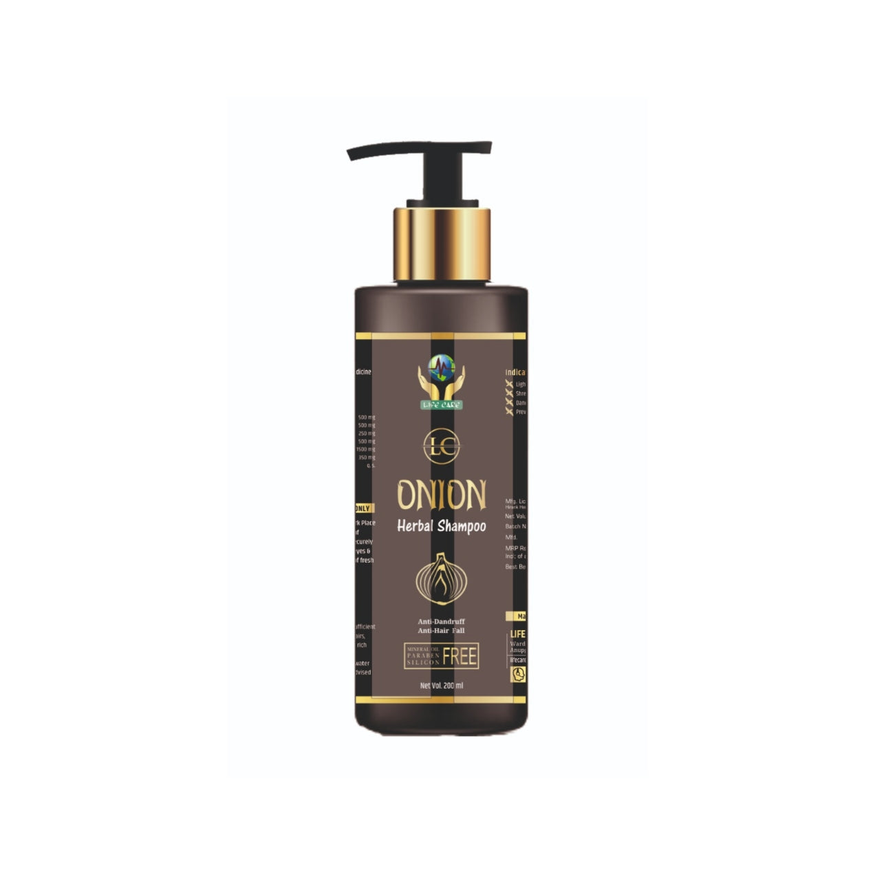 ONION HAIR SHAMPOO Life Care Ayurvedic