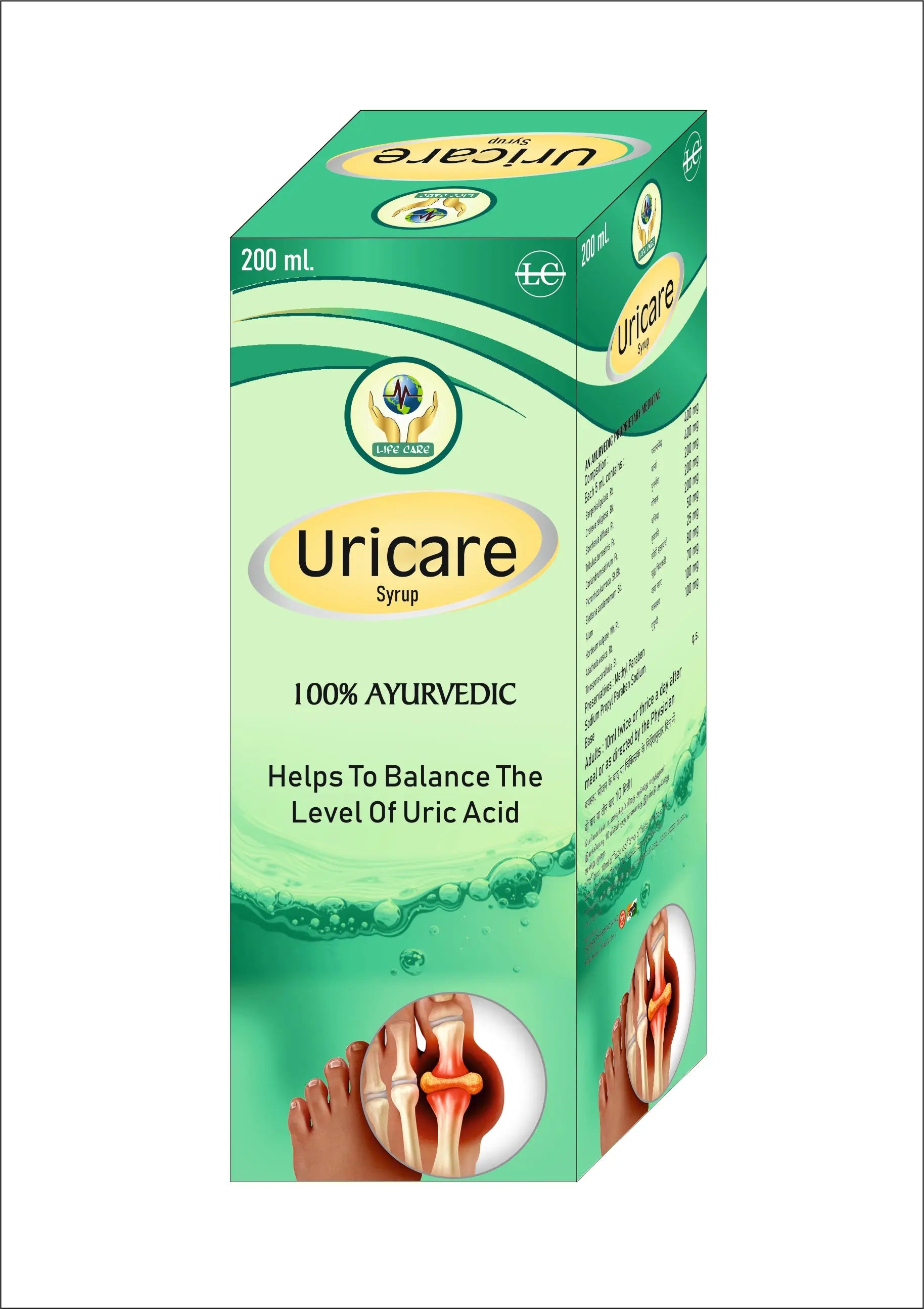 URICARE SYRUP Life Care Ayurvedic